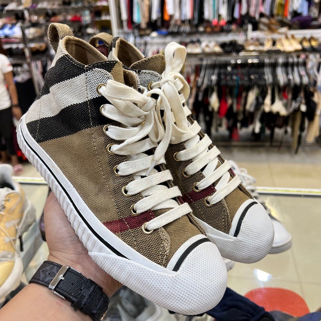 Burberry Plaid Sneakers