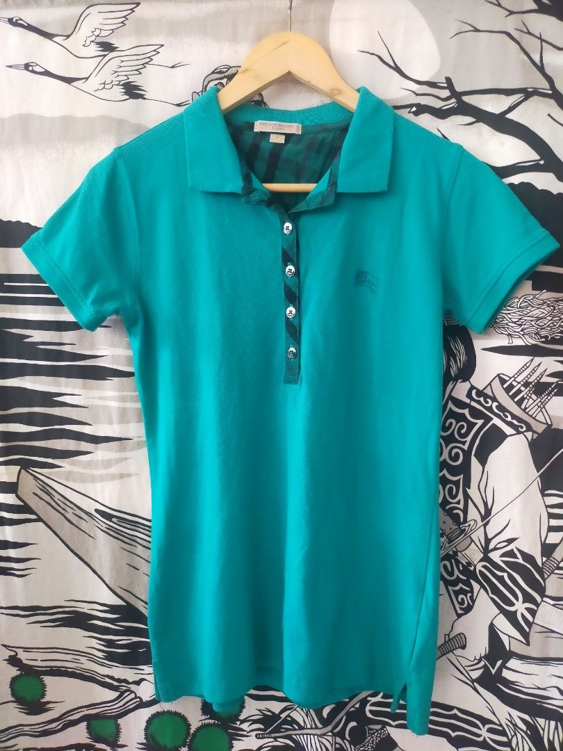 Burberry polo womens green store