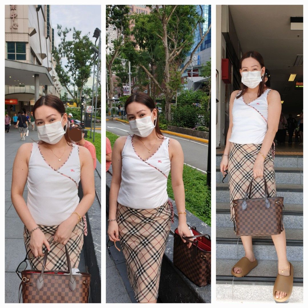 Louis Vuitton Silk Skirt, Luxury, Apparel on Carousell