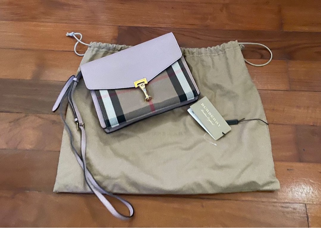 Burberry small macken plaid crossbody bag store