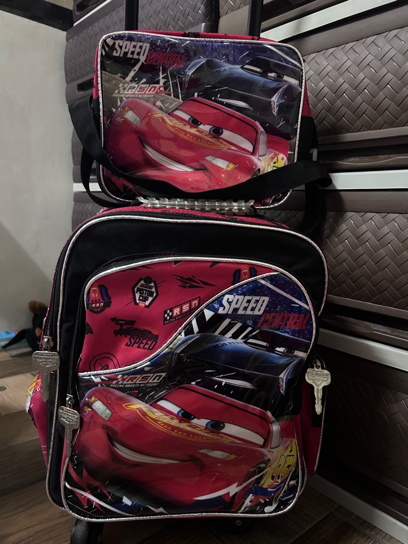 Cars Trolley Bag Set on Carousell
