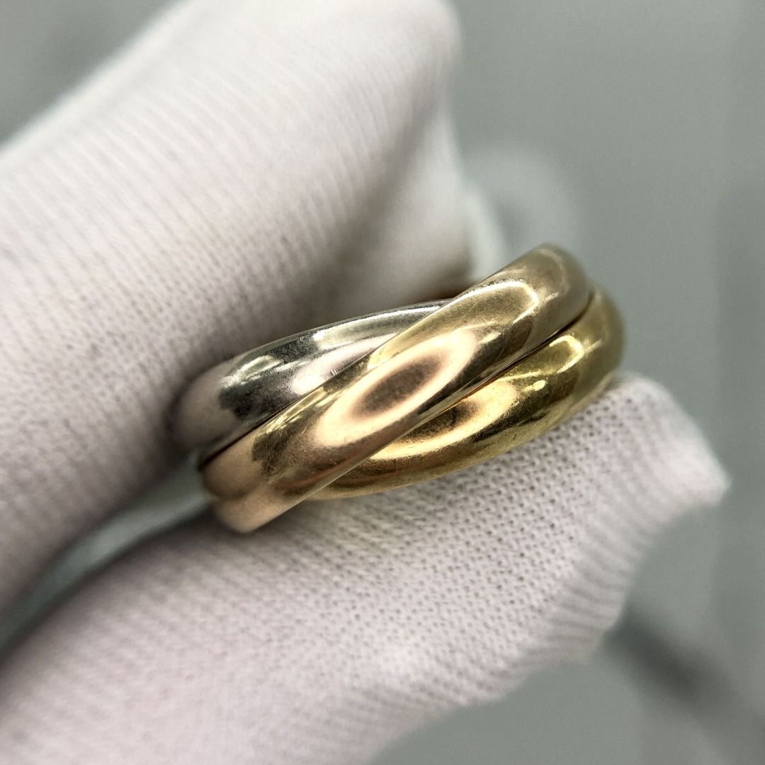 CARTIER AU 750 TRINITY 51 8.08G RING 237025040 WE Luxury Accessories on Carousell