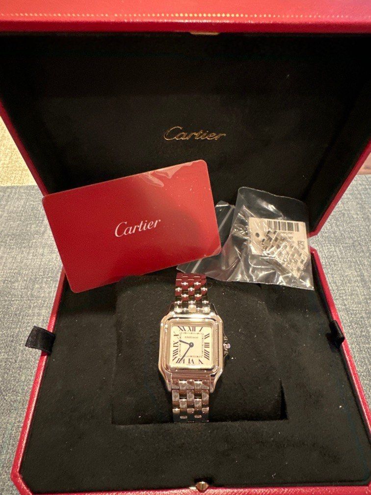 Red cartier panthere watch sale