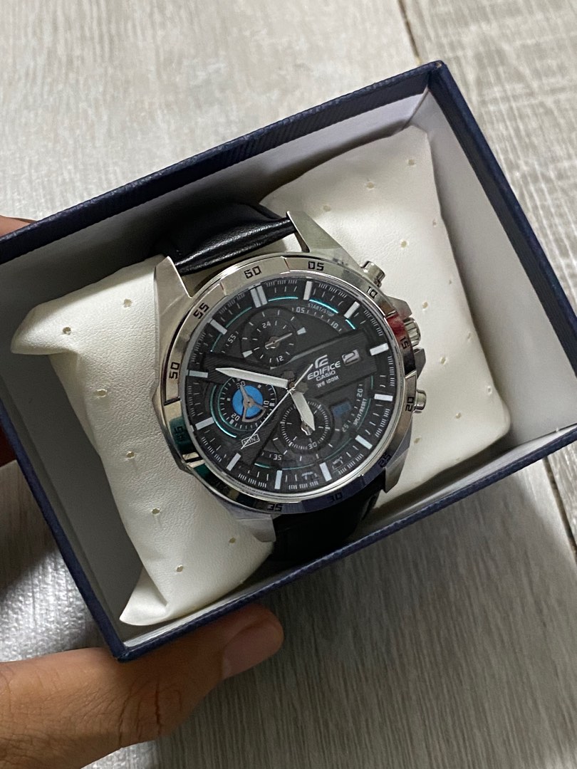Casio Edifice Watch EFR 556 Chronograph Leather