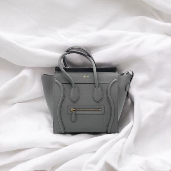Celine Micro Luggage Tote in Kohl