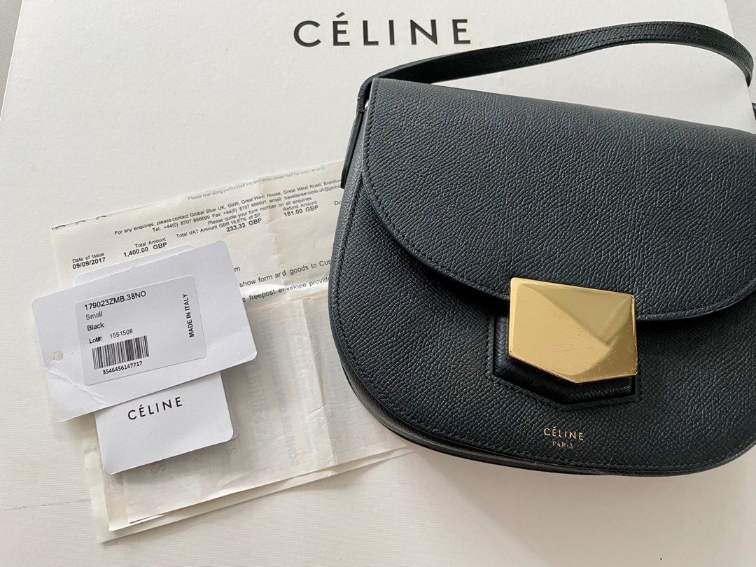 Celine Small Black Shoulder Bag Luxury Bags Wallets on Carousell