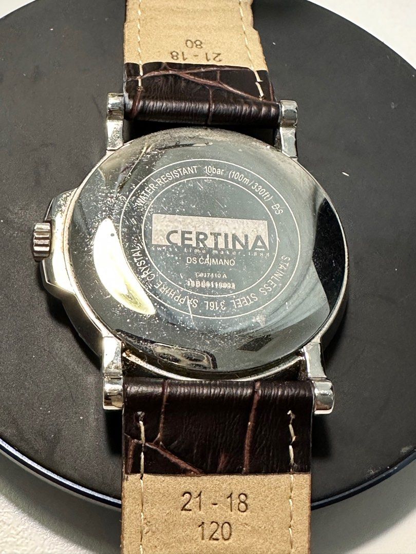 Certina C017.410.16.297.00 DS Caimano Gent s Leather Watch Men s