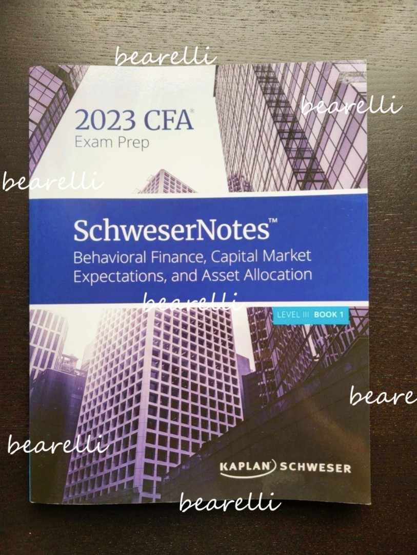 CFA level 2_2023 Kaplan Schweser 新品-