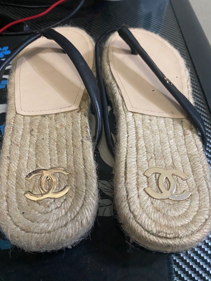 Chanel espadrilles slippers new arrivals