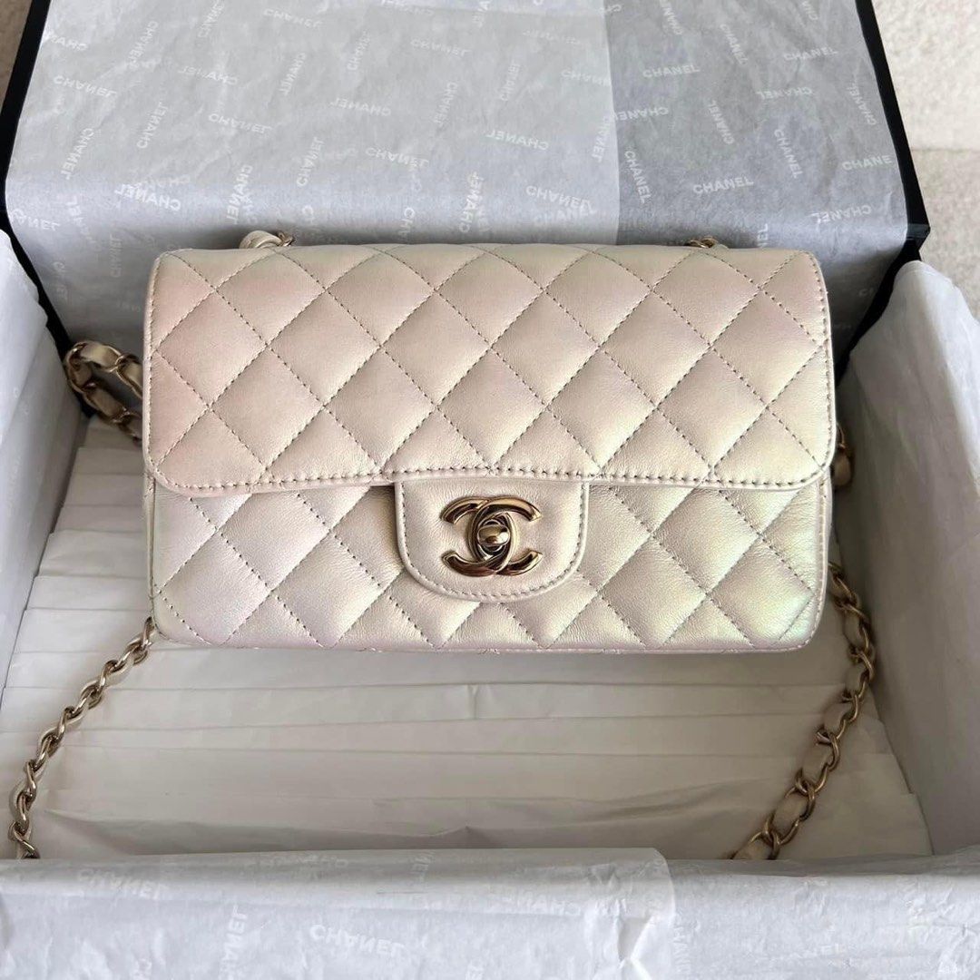 Chanel iridescent best sale white