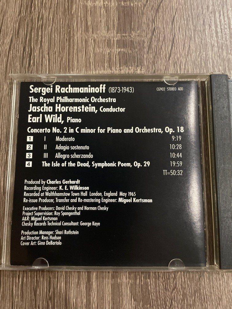 Chesky金碟Rachmaninoff/ Piano Concerto No.2 美版金碟Cd, 興趣及遊戲