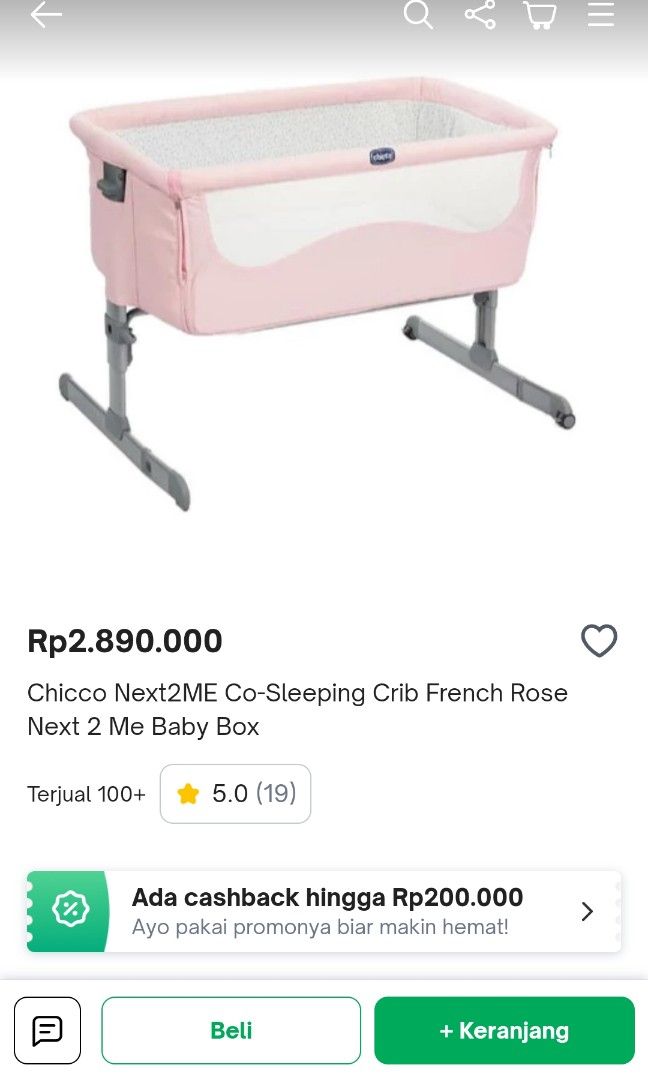 Bayi Chicco Next To Me Dream Crib Kasur Bayi Chicco Next Me