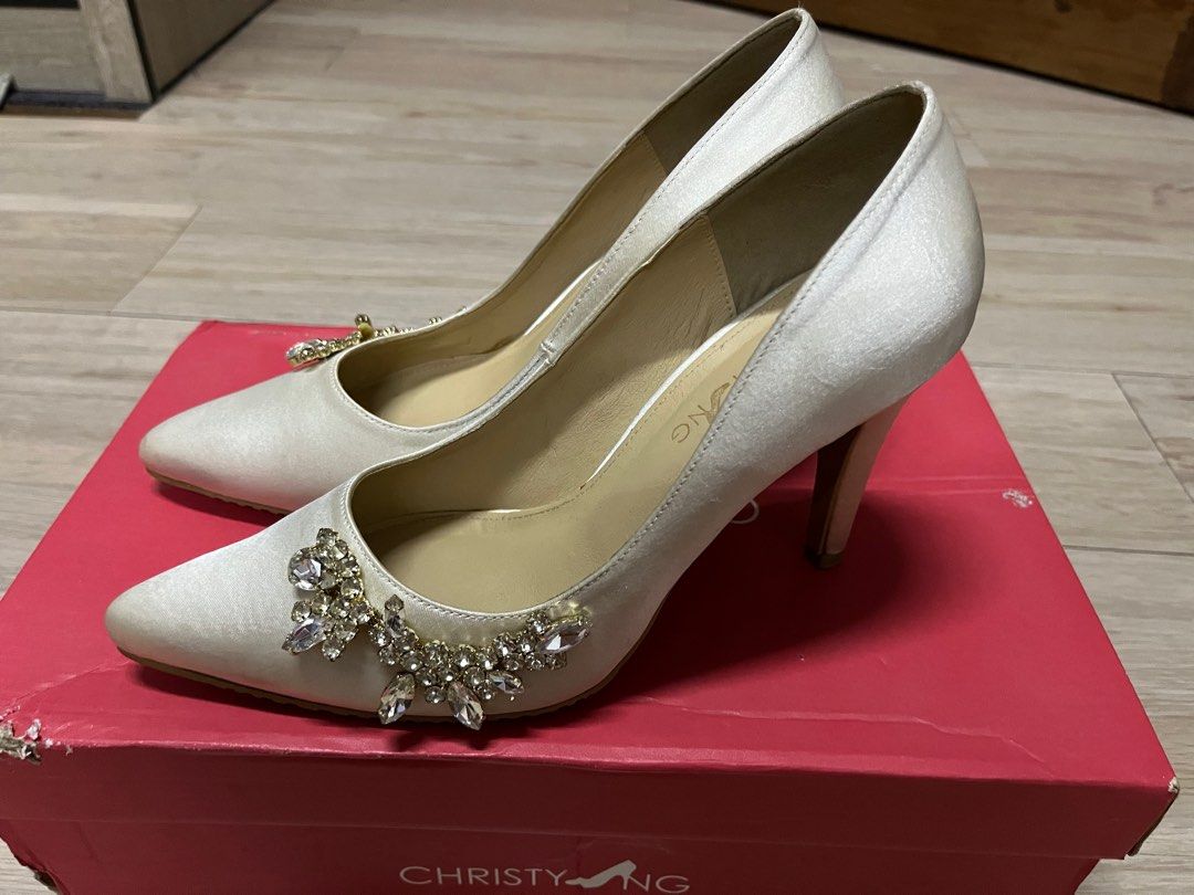 Christy Ng Bridal Shoes Mariko Ivory Custome Made