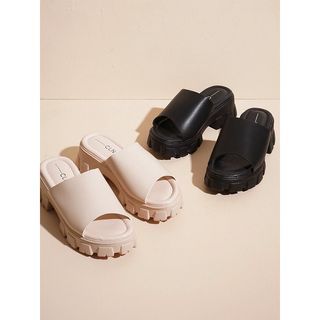 CLN Nude Heel Slides (Sandals)
