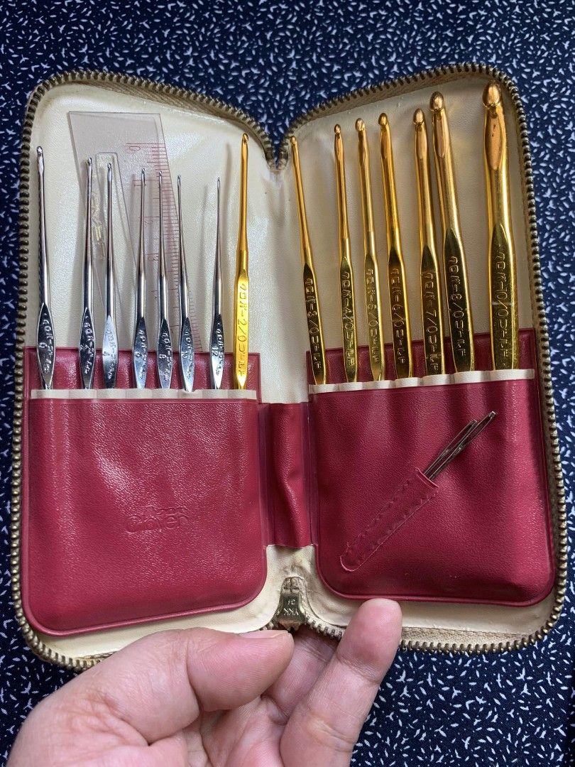 Clover Crochet Hook Set D (15 hooks) JAPAN SURPLUS, Hobbies & Toys