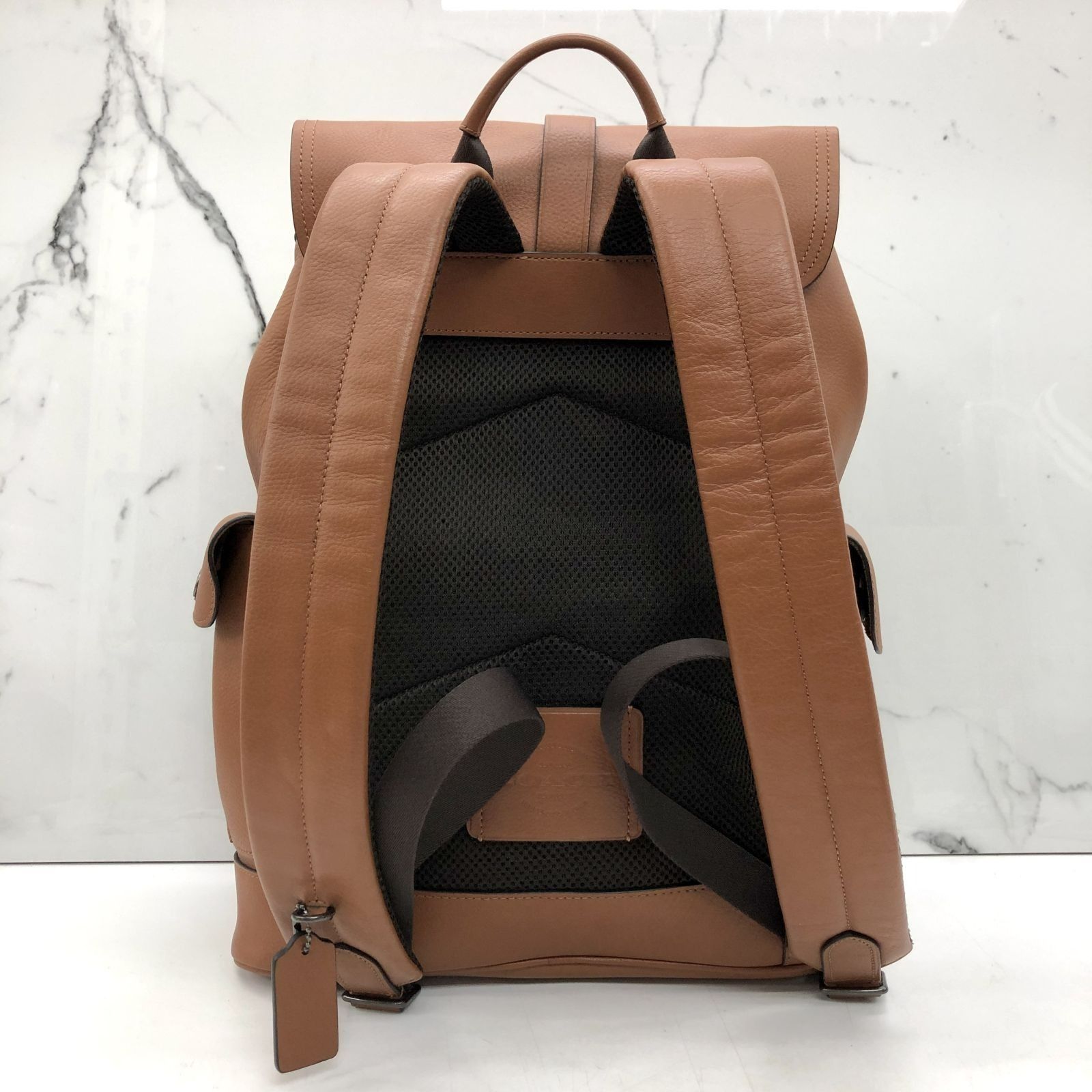COACH F23202 BROWN LEATHER BACKPACK 237024877 KM, Luxury, Bags 