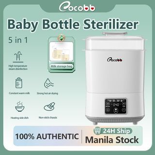COCOBB 5 In1 Baby Bottle Sterilizer Drying Function Double-layer Large-capacity Disassembly Milk Heater Automatic Power