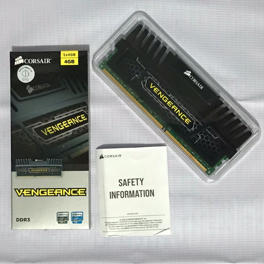 Corsair DDR3 Vengeance Black PC12800 4GB 1X4GB