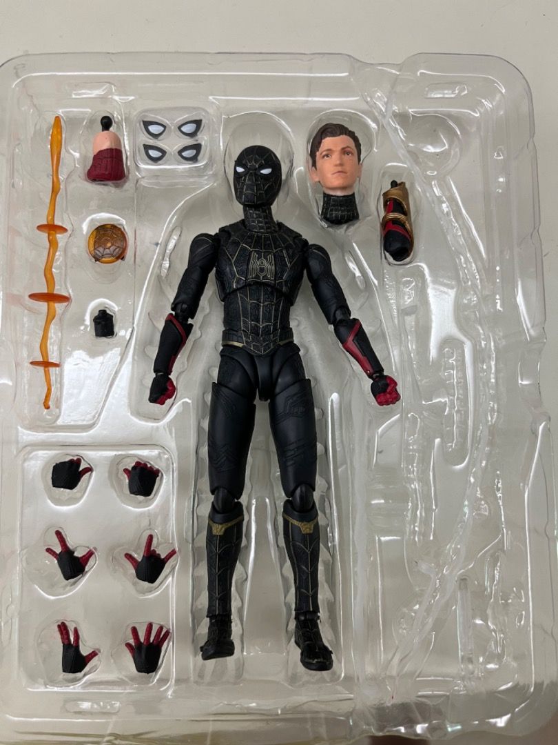 Custom Sh Figuarts Mafex Spider man, 興趣及遊戲, 玩具 & 遊戲類 - Carousell