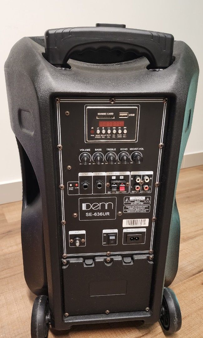 Denn portable on sale pa system