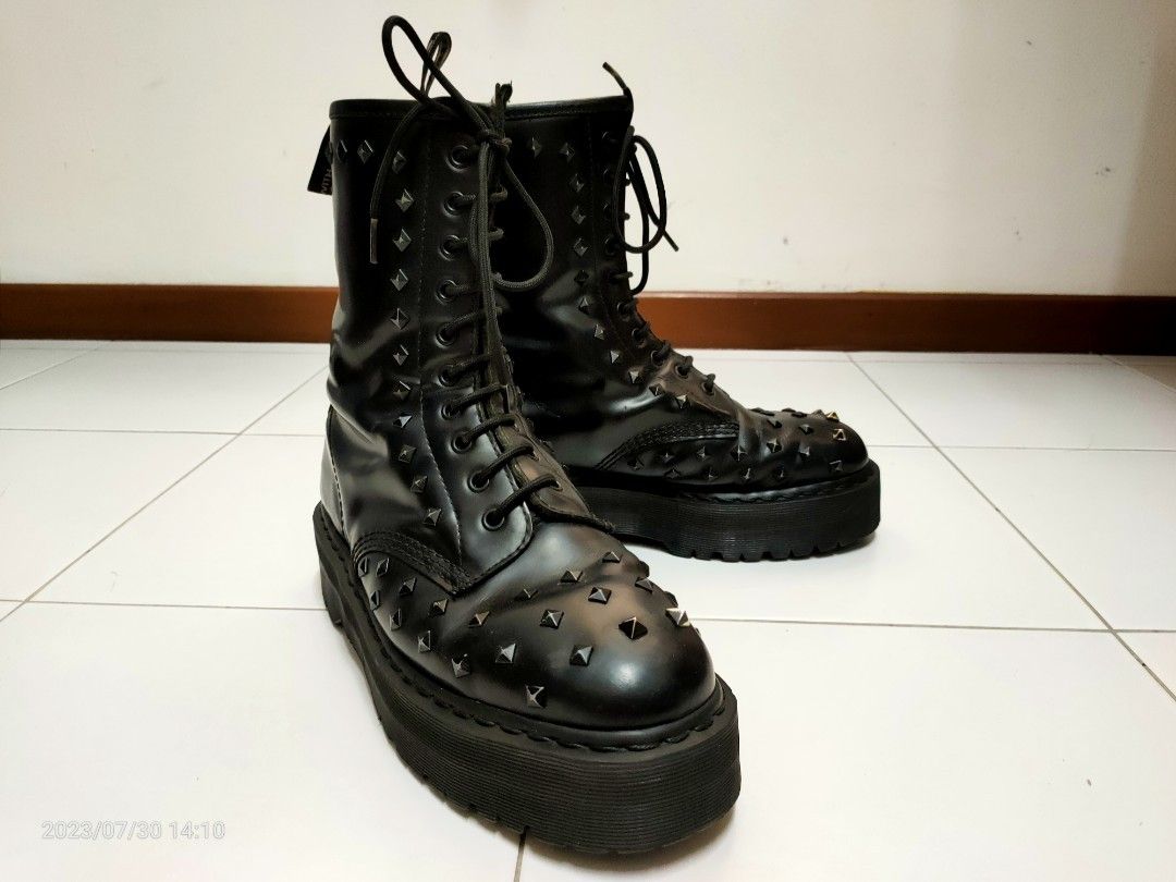 Holiday Sales RM299 Dr Martens Mono black Studs platform Combat