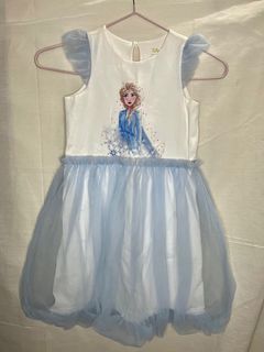 Dress Elsa Frozen Biru Putih Disney