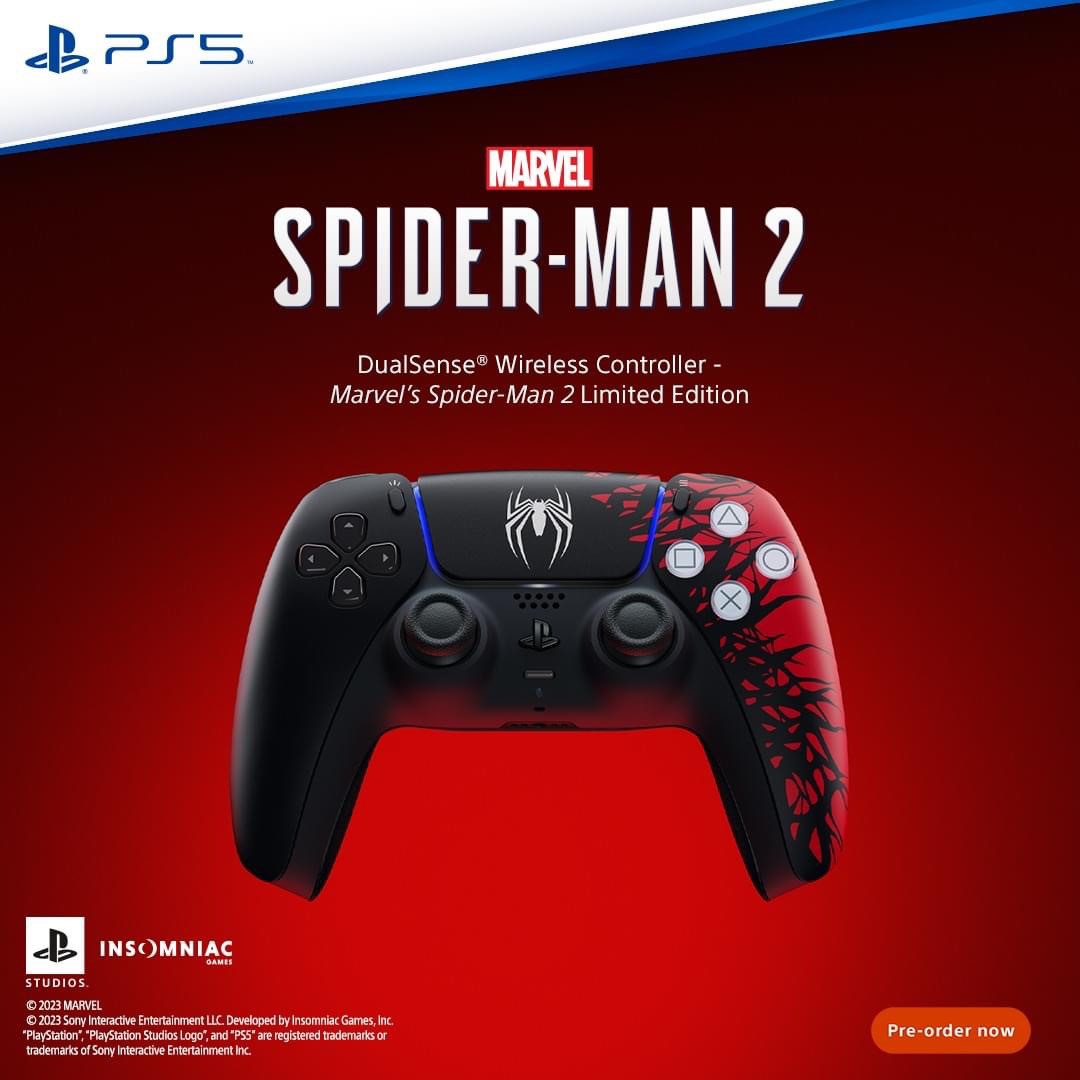 PlayStation 5 DualSense Wireless Controller Spider-Man 2 Limited Edition PS5