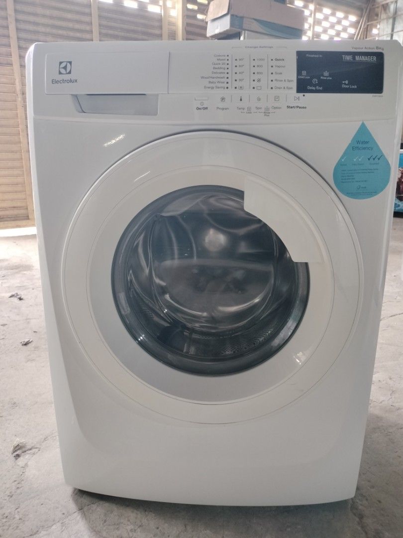 Electrolux 8kg front load washing machine, TV & Home Appliances