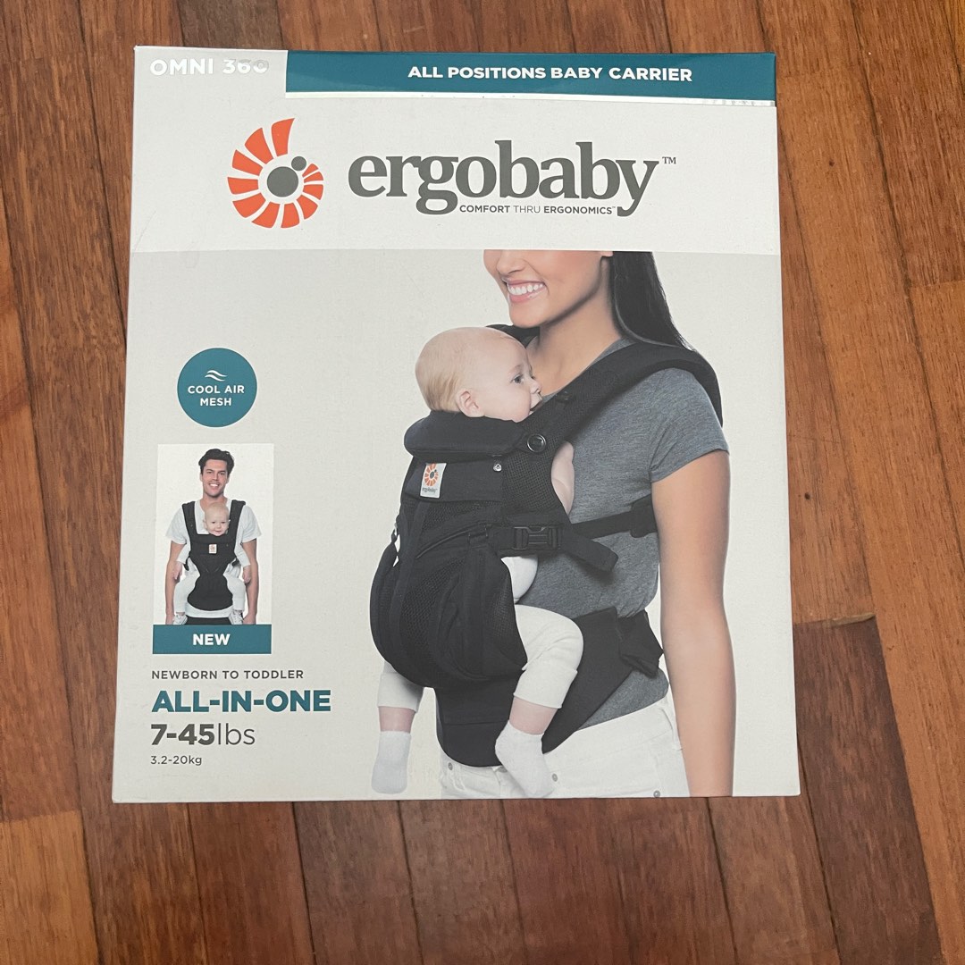 Ergo baby omni 360 cool mesh Original ergobaby black, Babies & Kids