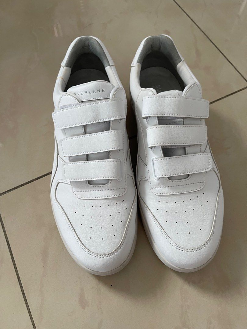 Everlane Sneakers Used once leather Women s Fashion Footwear Sneakers on Carousell