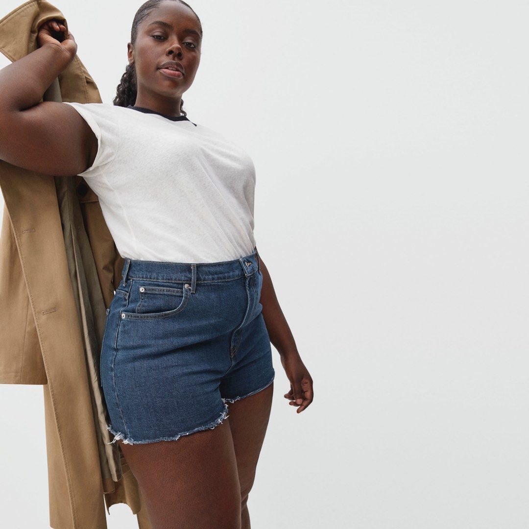EVERLANE The Way High Denim Short Women s Fashion Bottoms Shorts on Carousell