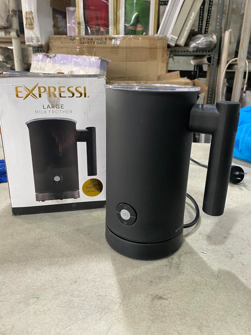 Expressi Large Milk Frother Matte Black, TV & Home Appliances, Kitchen  Appliances, Coffee Machines & Makers on Carousell