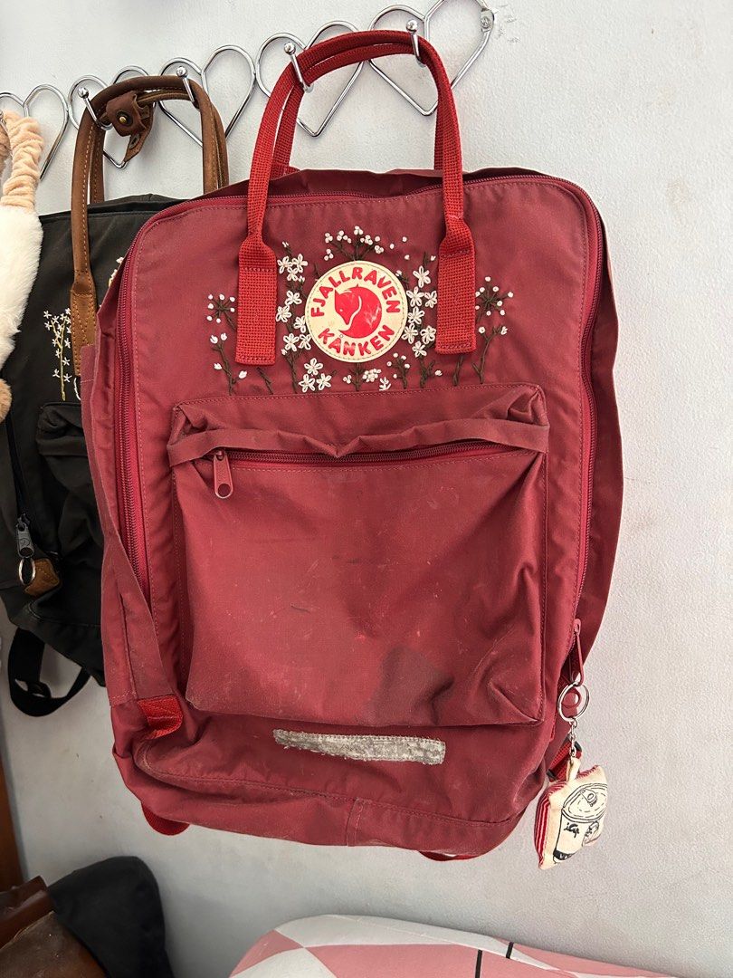 Kanken big hot sale ox red