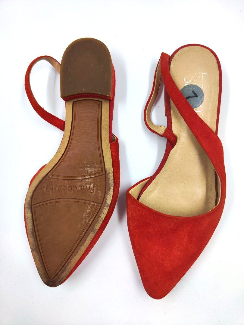 Franco sarto red cheap sandals