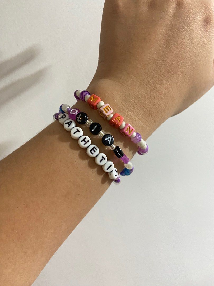 Friendship bracelet - MEAN set (Category: Bracelets) located in Mandaluyong City. Submitted by _michaela (Listing ID 1250171358, Image 3). Description: Friendship bracelet - MEAN set Sold as set only :) Pls DM me for other designs..