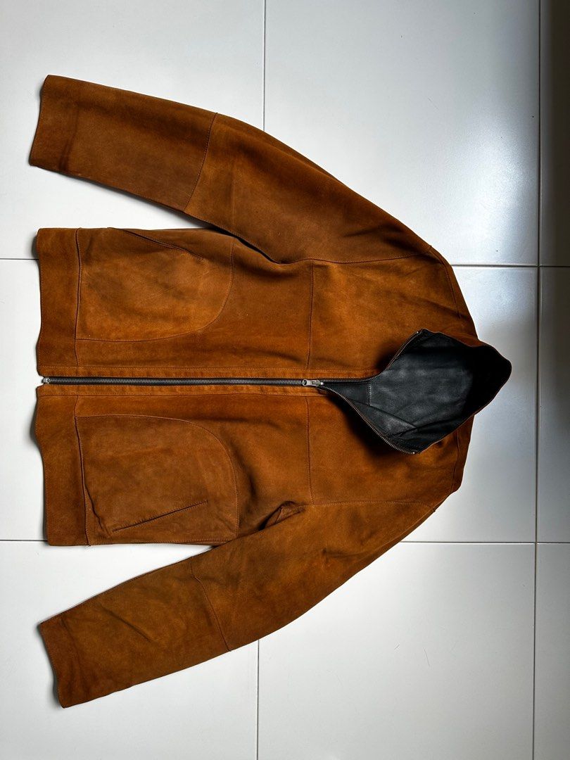 Full genuine suede leather reversible jacket
