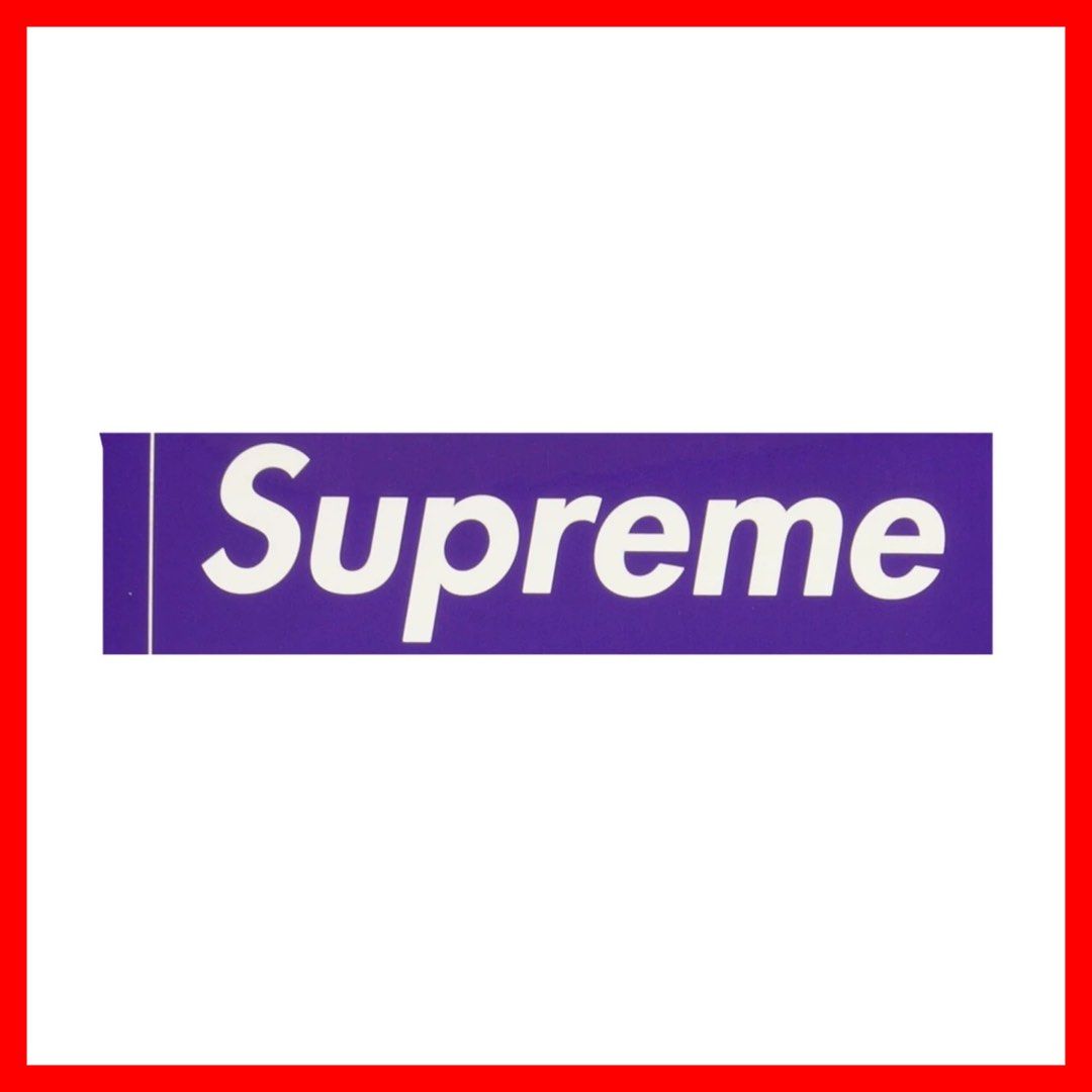 Supreme Purple Box Logo Sticker – On The Arm