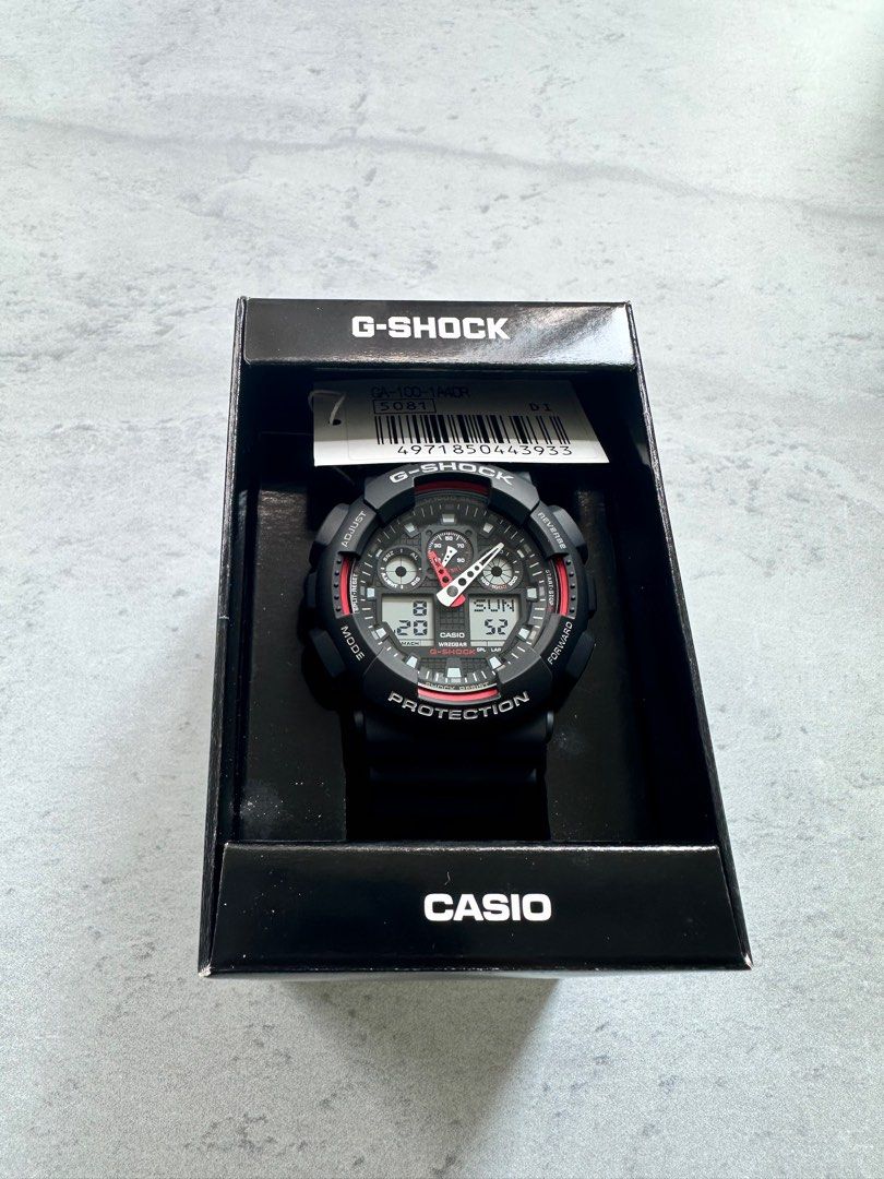 G Shock GA 100 1A4DR Men s Fashion Watches Accessories