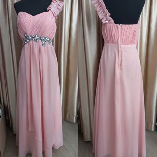 Gaun pesta Long Dress Peach