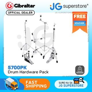 Gibraltar 5700PK 5-Piece 5700 Series Drum Hardware Pack with Snare and Hi-Hat Stand, Boom Stand, Straight Stand and Single Pedal | JG Superstore