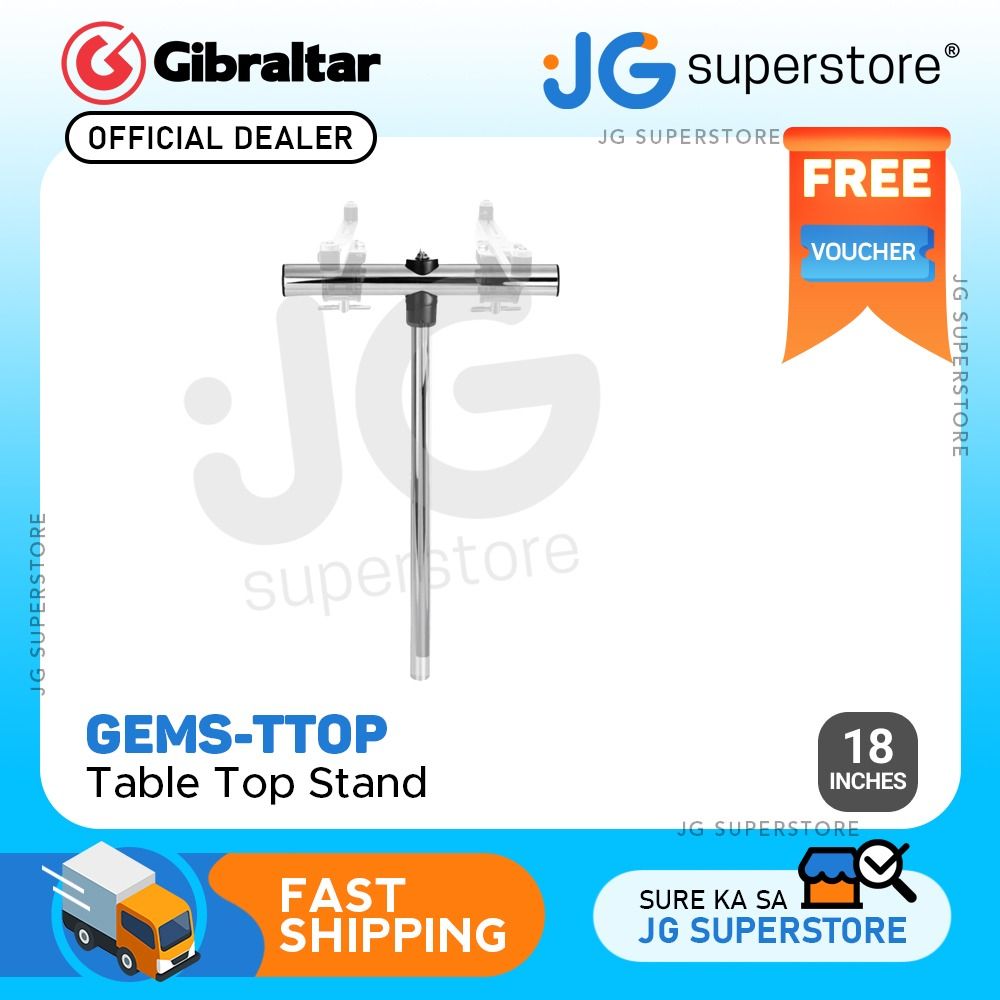 Gibraltar GEMSTTOP 18" Table Top Stand with Adjustable Height Range