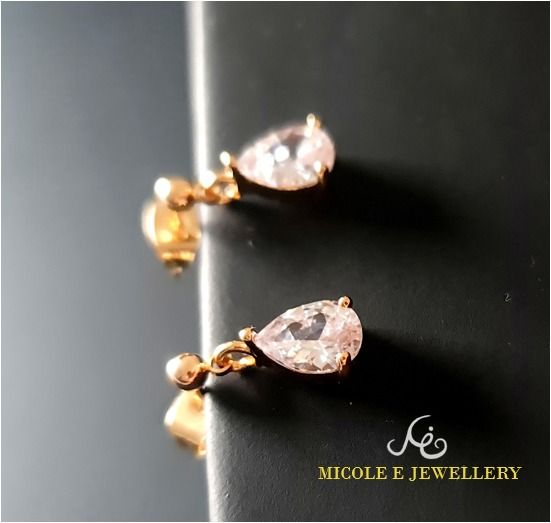 Gold Plated Tear Drop Design Earring Women s Fashion Jewelry