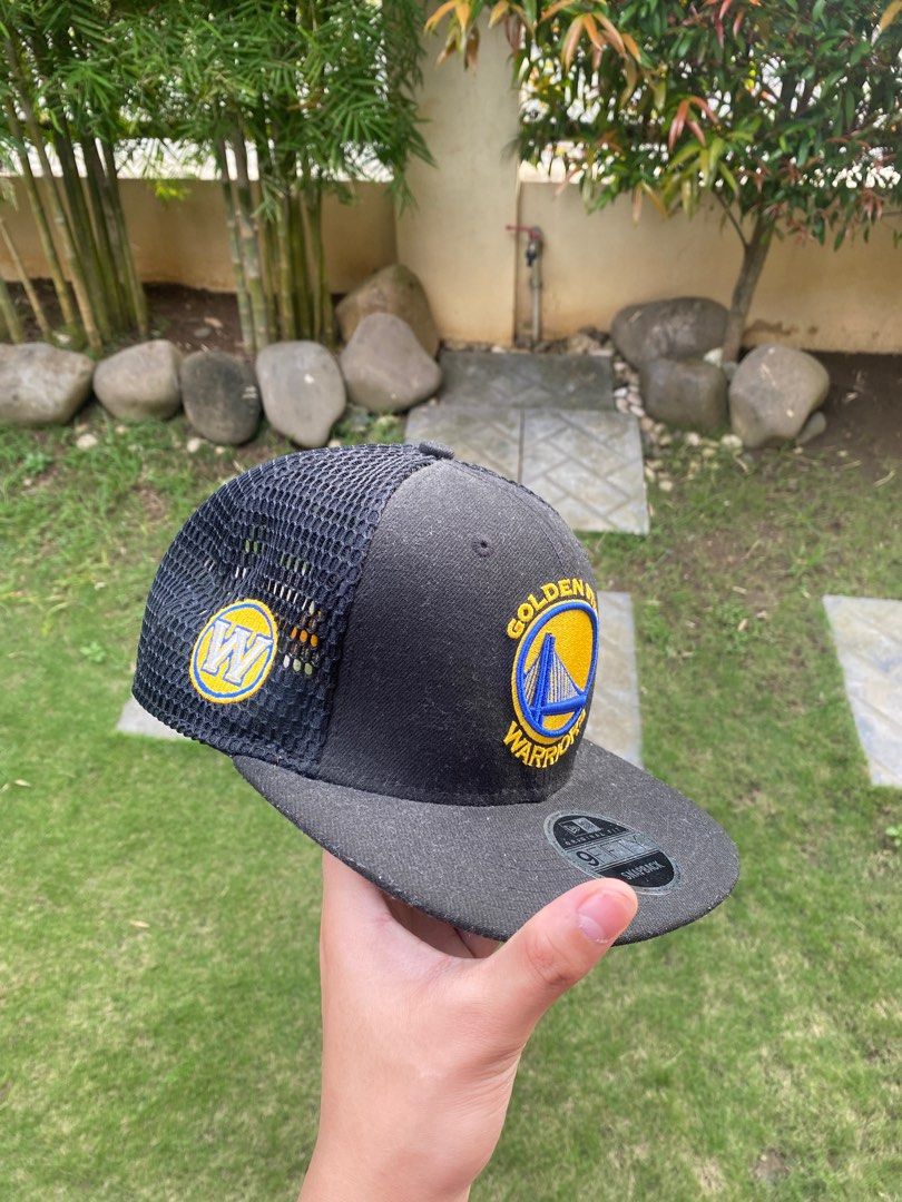 Men's New Era Black Golden State Warriors Neon Emblem 59FIFTY Fitted Hat