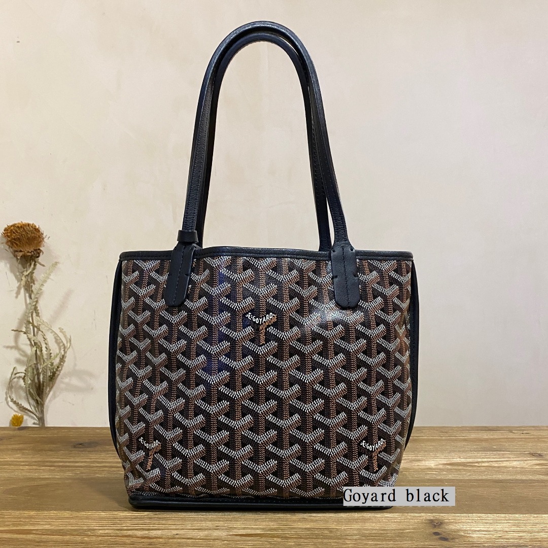 Goyard Anjou Mini Noir et Naturel (Black/Tan)