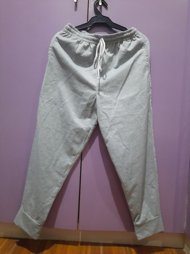 Gray Sweatpants, Women's Fashion, Bottoms, Other Bottoms on Carousell