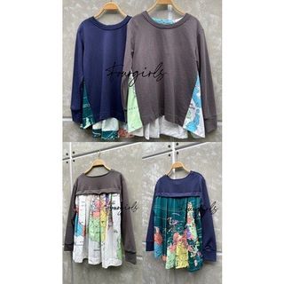 Grey Pleats shirt ala sacai