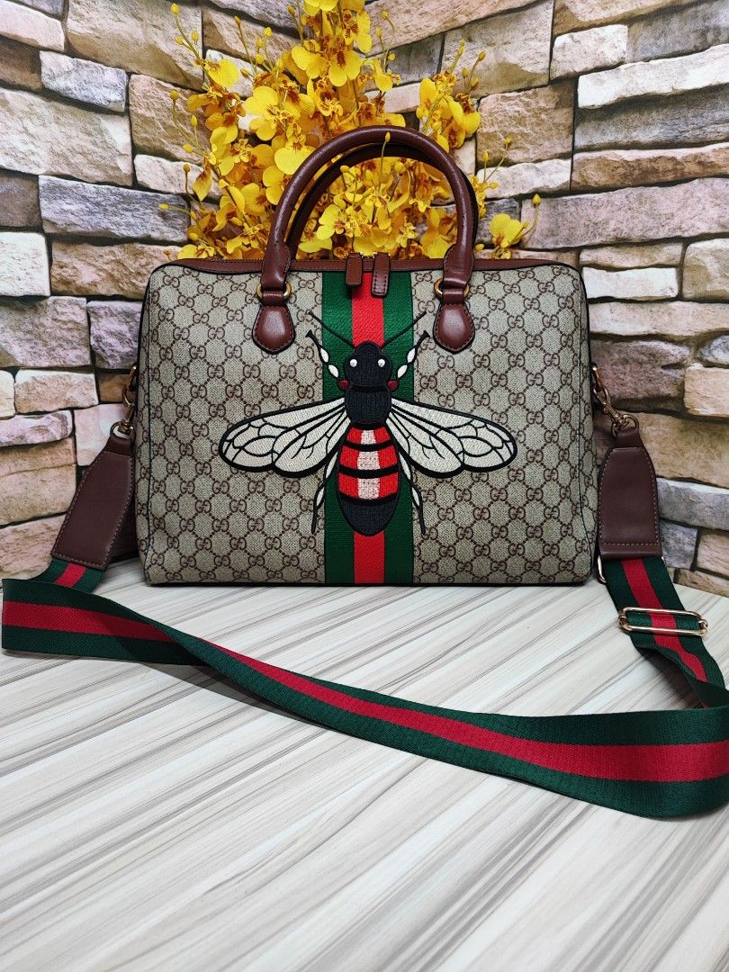 Gucci bee messenger brieficase office laptop document bag