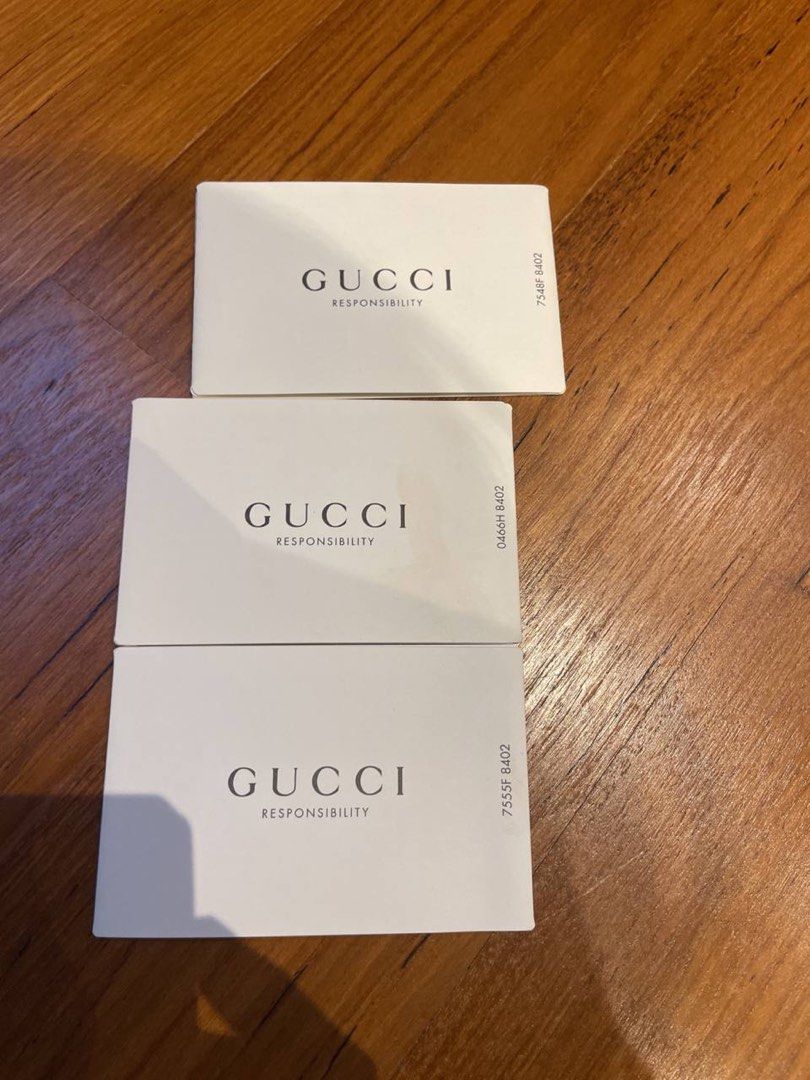 Gucci responsibility card Clearance