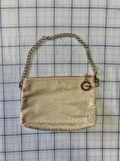 GUESS Mini Handbag (Gold / Beige) [Vintage]