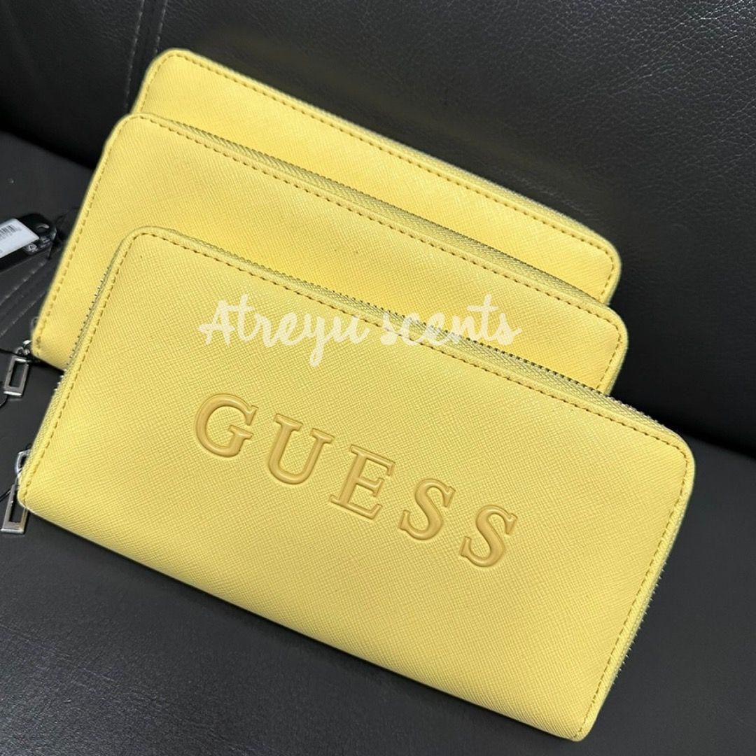 Guess wallet yellow discount